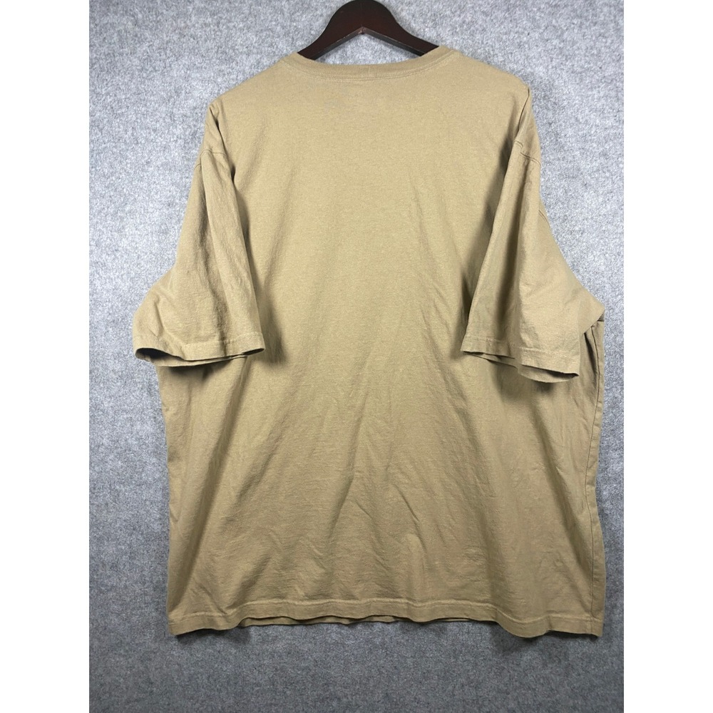 Carhartt Mens Loose Fit Heavyweight Pocket T-Shirt Tan 2XL K87 Workwear Tee - Picture 6 of 6